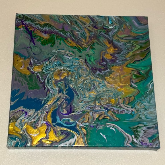 Shimmer Abstract Painting Wall Art